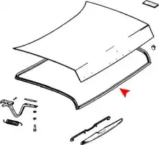 УПЛОТНИТЕЛЬ КРЫШКИ БАГАЖНИКА РЕЗИНА 1157580098 URO PARTS