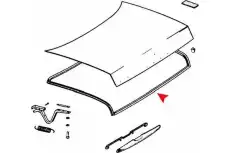 УПЛОТНИТЕЛЬ КРЫШКИ БАГАЖНИКА РЕЗИНА 1157580098 URO PARTS