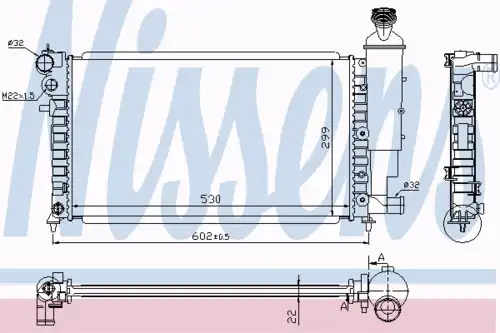 Радиатор кондиционера (конденсатор) NISSENS 63745A