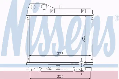 Радиатор кондиционера (конденсатор) NISSENS 68111