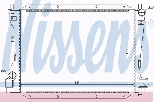 Радиатор кондиционера (конденсатор) NISSENS 66703