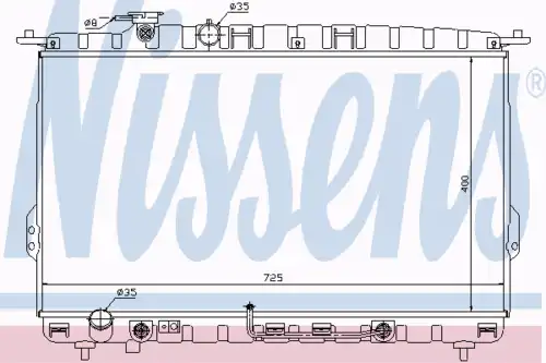 Радиатор кондиционера (конденсатор) NISSENS 67028