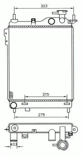 Радиатор кондиционера (конденсатор) NRF 53359