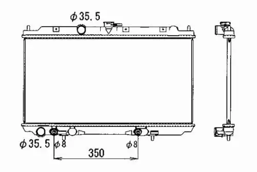 Радиатор кондиционера (конденсатор) NRF 53389