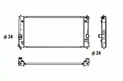 Радиатор кондиционера (конденсатор) NRF 53709