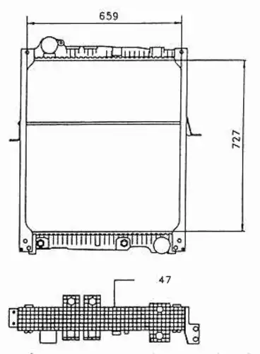 Радиатор кондиционера (конденсатор) NRF 58926