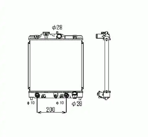 Радиатор кондиционера (конденсатор) NRF 516356