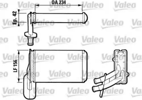 Радиатор печки VALEO 812031