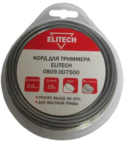 Леска для косы Elitech 0809.007500
