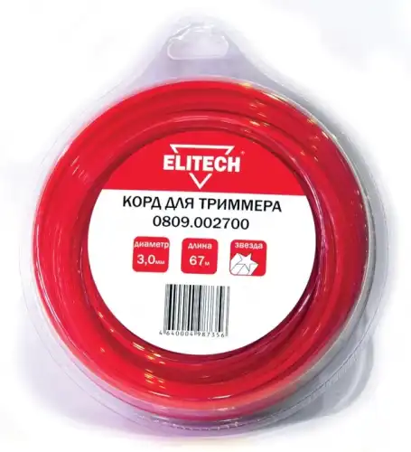 Леска для косы Elitech 0809.002700