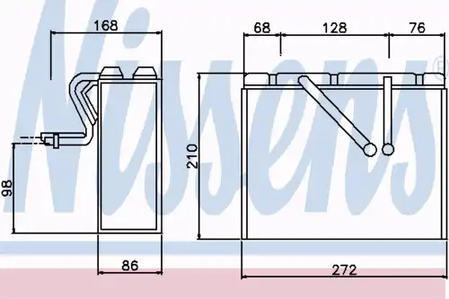 Испаритель кондиционера NISSENS 92183