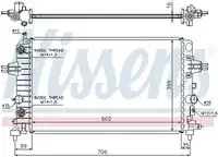 Радиатор системы охлаждения двигателя NISSENS 630702