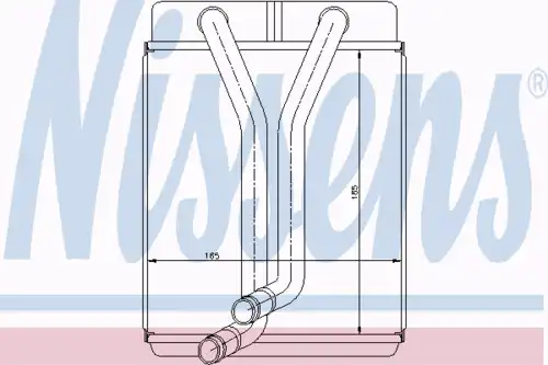 Радиатор печки NISSENS 77501