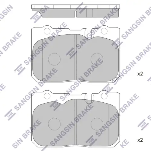Тормозные колодки дисковые передняя ось SANGSIN SP4159
