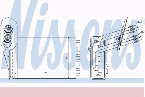 Радиатор печки NISSENS 73850