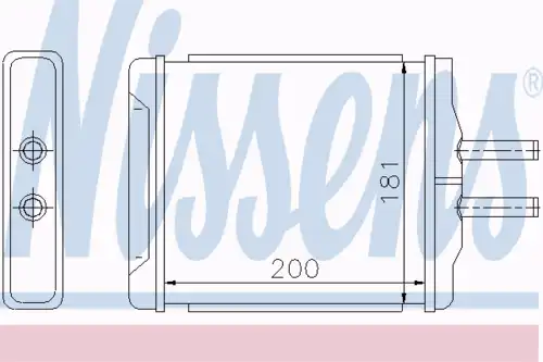 Радиатор печки NISSENS 76505