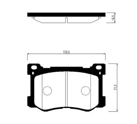 Тормозные колодки дисковые передняя ось HSB HP1050