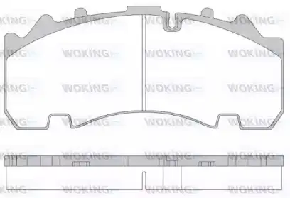 Тормозные колодки дисковые WOKING JSA 14543.10