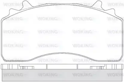 Тормозные колодки дисковые WOKING JSA 14263.10