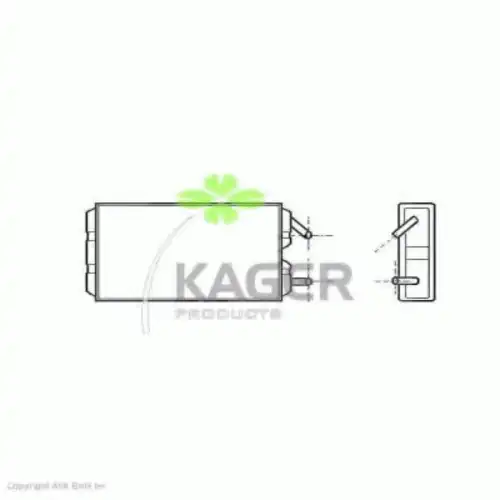 Радиатор печки KAGER 32-0127