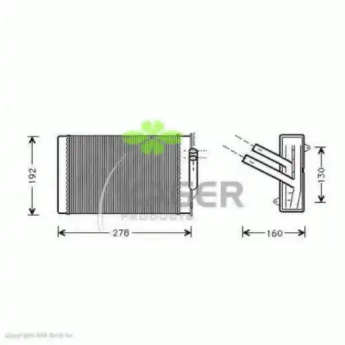 Радиатор печки KAGER 32-0229