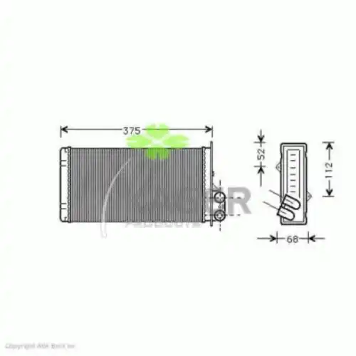 Радиатор печки KAGER 32-0306