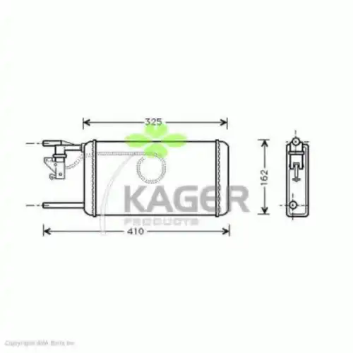Радиатор печки KAGER 32-0395