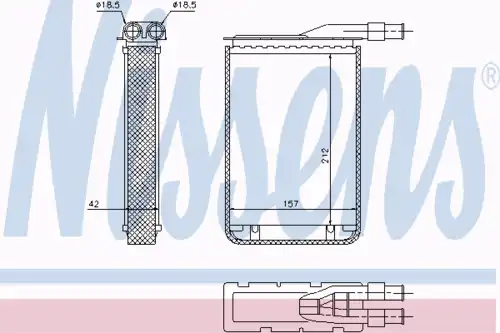 Радиатор печки NISSENS 733591