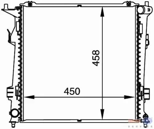 Радиатор системы охлаждения двигателя HELLA 8MK 376 764-461