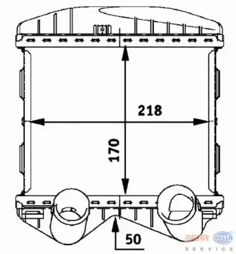 Интеркулер HELLA 8ML 376 723-021