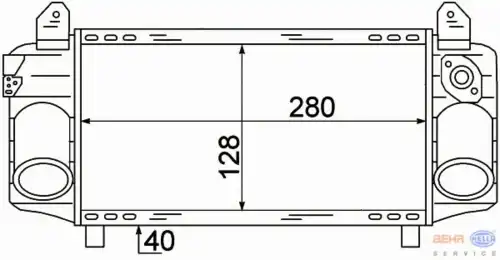 Интеркулер HELLA 8ML 376 723-421