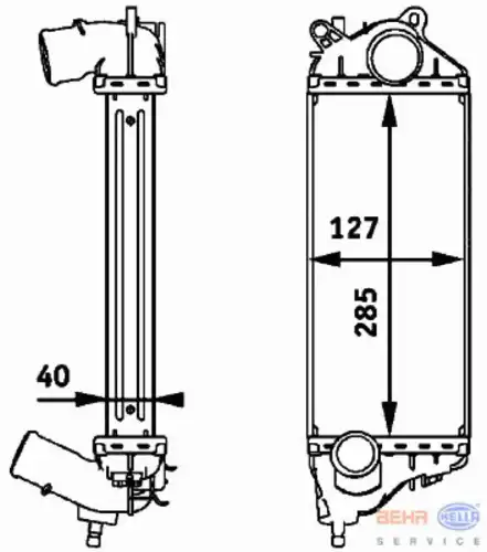 Интеркулер HELLA 8ML 376 723-441