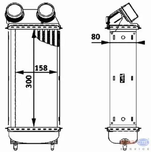 Интеркулер HELLA 8ML 376 723-561