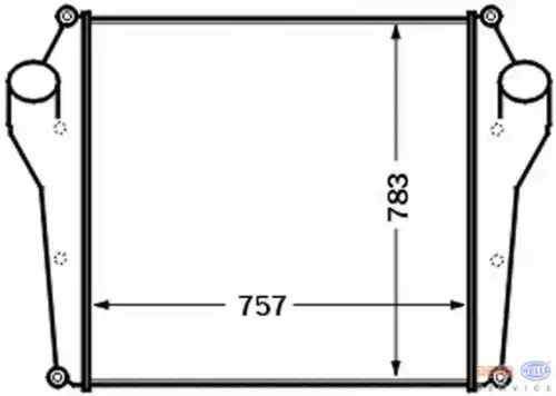 Интеркулер HELLA 8ML 376 727-541