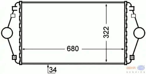 Интеркулер HELLA 8ML 376 727-641