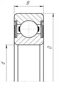 Подшипник SKF 6311 2RS (180311) 55x120x29мм