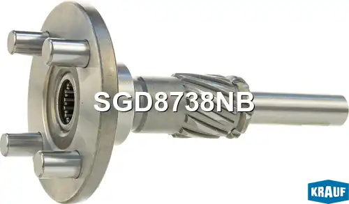 SGD8738NB Вал редуктора стартера KRAUF