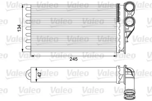 Радиатор печки VALEO 811503