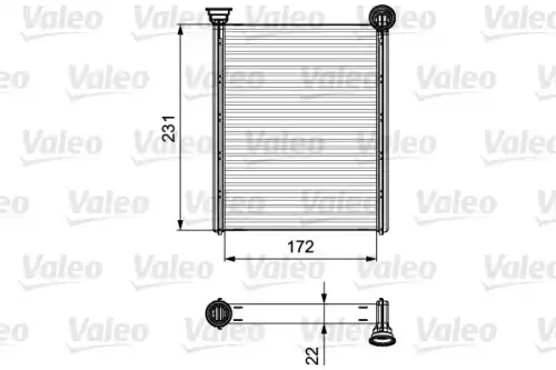 Радиатор печки VALEO 811534