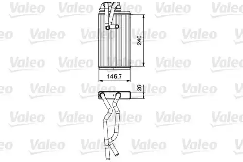 Радиатор печки VALEO 811525