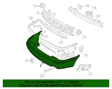 BUMPER COVER 30865895 VOLVO