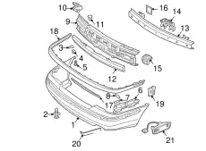 BUMPER COVER 30865895 VOLVO