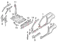 BODY SIDE, L.H. 31276010 VOLVO