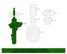 SHOCK ABSORBER, L. 31255244 VOLVO