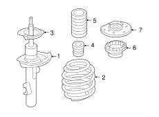 SHOCK ABSORBER, L. 31255244 VOLVO