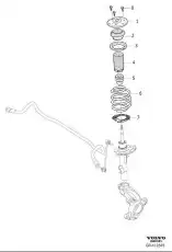 FRONT SPRING 31262894 VOLVO