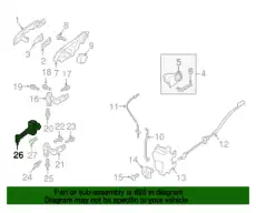 Ограничитель открывания двери авто VOLVO 31689103