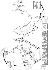 BRAKE HOSE 31678086 VOLVO