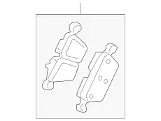 BRAKE PAD KIT 31423654 VOLVO