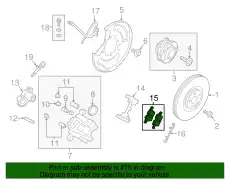BRAKE PAD KIT 31423654 VOLVO